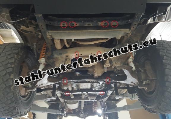 Stahl Getriebe Schutz für Toyota Land Cruiser J90 - nur für 3 türer modell
