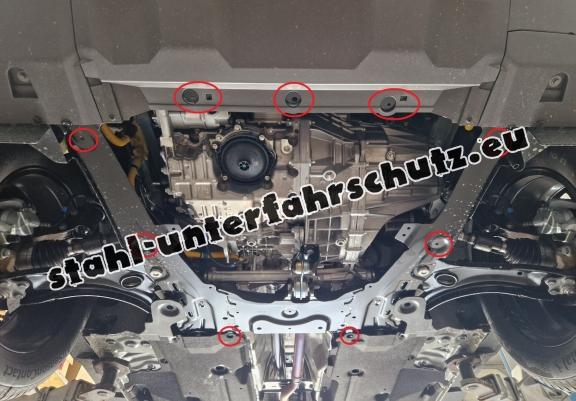 Aluminium Unterfahrschutz für Motor der Marke Dacia Duster- 4x4