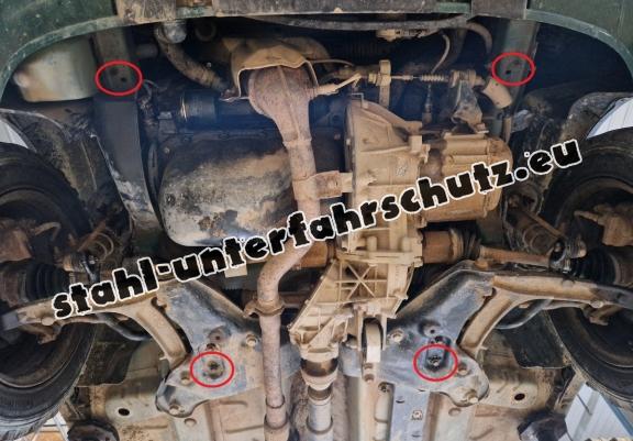 Unterfahrschutz für Motor der Marke Fiat Panda 4x4