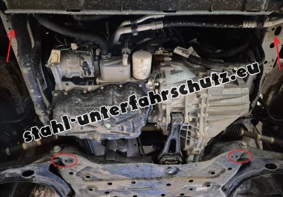 Aluminium Unterfahrschutz für Motor der Marke Ford Transit FWD