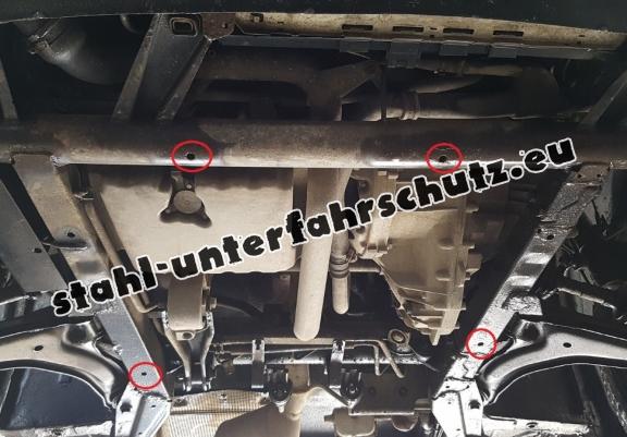 Unterfahrschutz für Motor und Getriebe aus Stahl für  Mercedes Vito