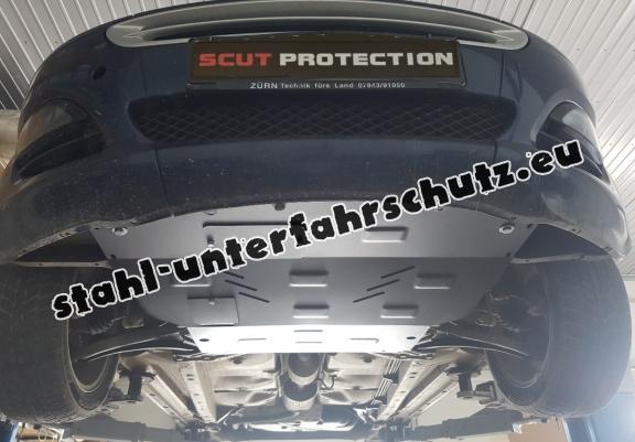 Unterfahrschutz für Motor und Getriebe aus Stahl für  Smart ForFour Benzin