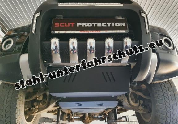 Unterfahrschutz für Motor und  kühler aus Stahl für  Mitsubishi L 200