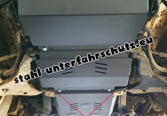 Unterfahrschutz für Motor und  kühler aus Stahl für  Mitsubishi L 200