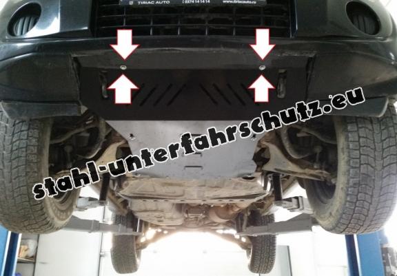 Unterfahrschutz für Motor und  kühler aus Stahl für  Mitsubishi Pajero 4 (V80, V90)