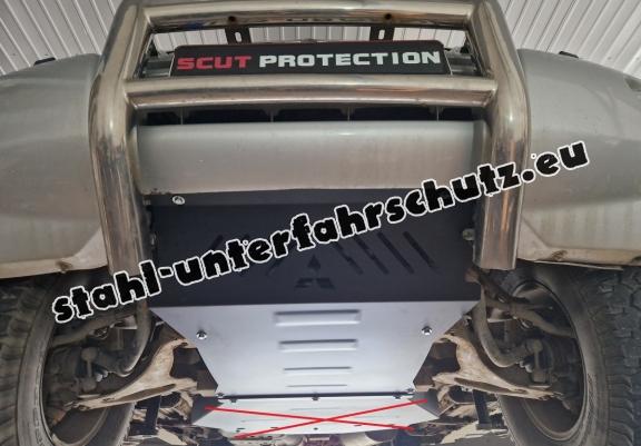 Unterfahrschutz für Motor und  kühler aus Stahl für  Mitsubishi Pajero 3 (V60, V70) Vers 2.0
