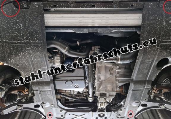 Aluminium Unterfahrschutz für Motor und Getriebe für den Fiat Ducato