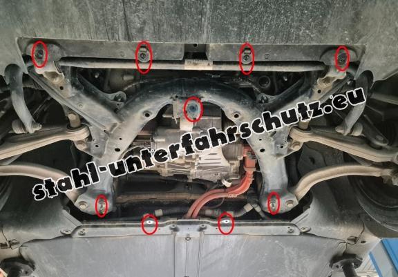 Unterfahrschutz fur Vorderes Elektromotor für Tesla Model Y AWD