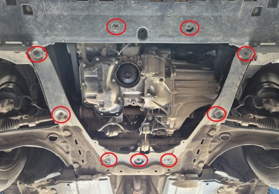Aluminium Unterfahrschutz für Motor und Getriebe für den Dacia Jogger