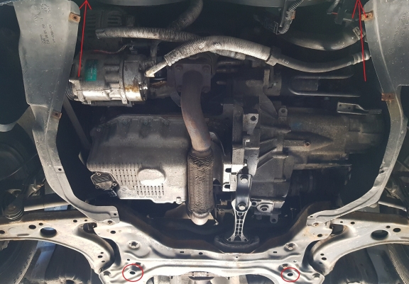 Aluminium Unterfahrschutz für Motor und Getriebe für den Audi A3