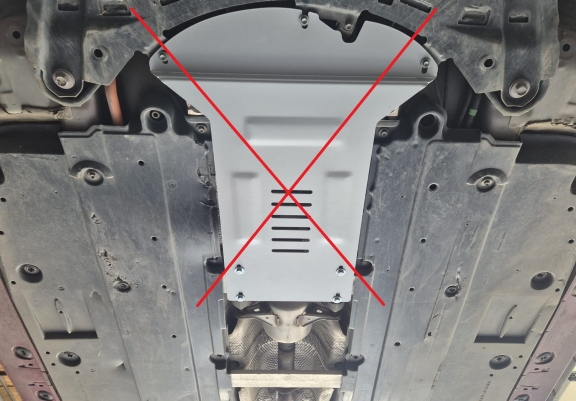 Aluminium-Katalysatorschutz / Kat-Schloss für Toyota Corolla