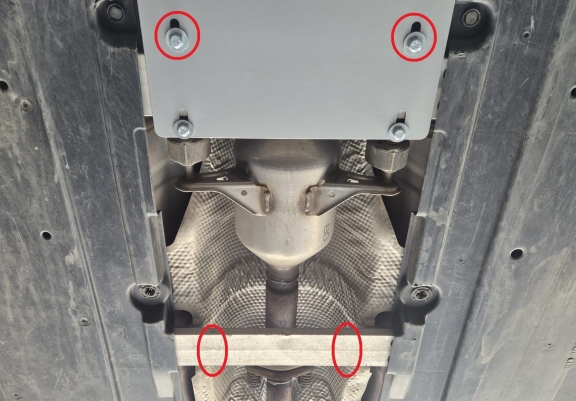 Aluminium-Katalysatorschutz / Kat-Schloss für Toyota Corolla