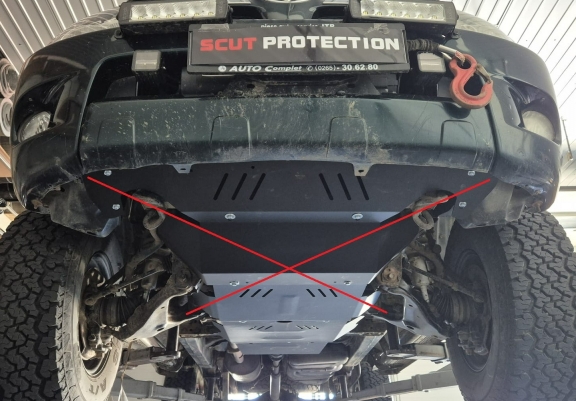 Stahl Getriebe Schutz und Partikelfilter für Toyota Hilux