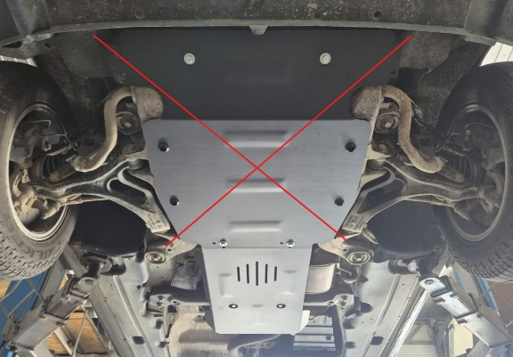 Stahl Schaltgetriebe Schutz für  VW Touareg 7L