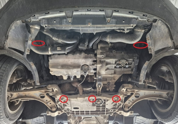 Unterfahrschutz für Motor der Marke Skoda Octavia 2