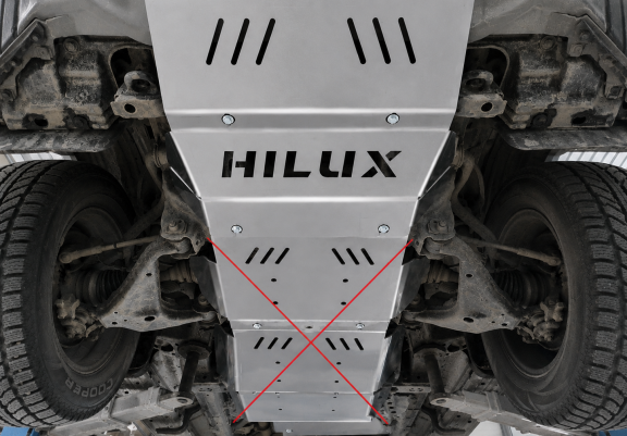 Kühlerschutz für unten aus Aluminium für Toyota Hilux Invincible