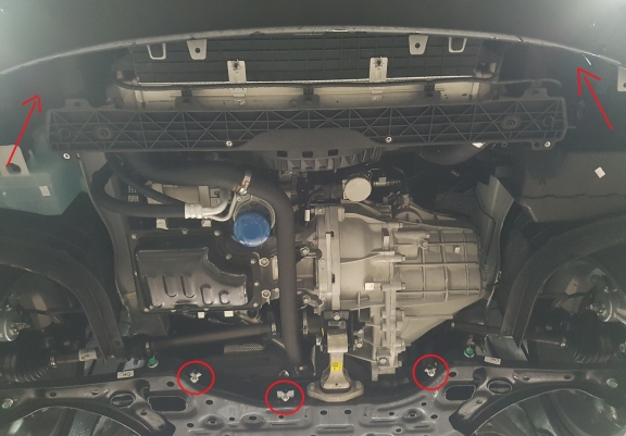 Aluminium Unterfahrschutz für Motor und Getriebe für den Kia C eed