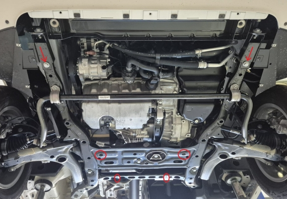 Aluminium Unterfahrschutz für Motor und Getriebe für den Vw Crafter