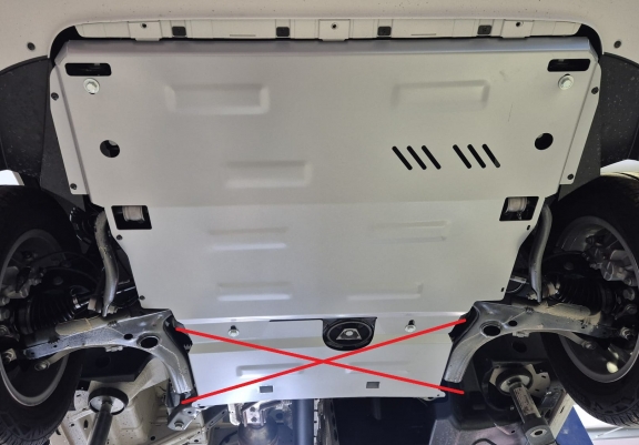 Aluminium Unterfahrschutz für Motor und Getriebe für den Vw Crafter