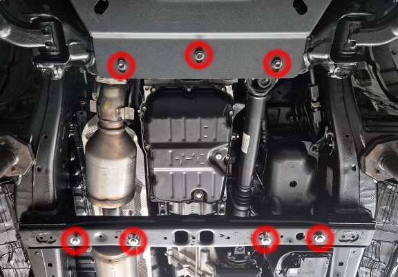 Aluminium Getriebe Schutz für Toyota Hilux