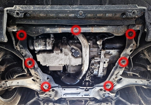 Aluminium Unterfahrschutz für Motor und Getriebe für den Volvo V70