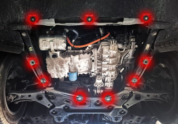 Aluminium Unterfahrschutz für Motor der Marke Omoda 5