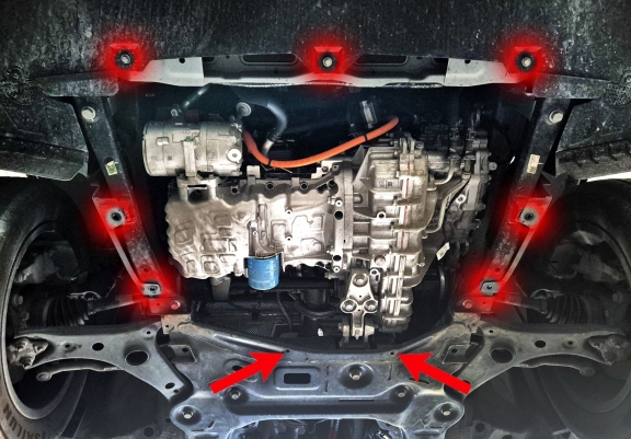 Aluminium Unterfahrschutz für Motor der Marke Omoda 5